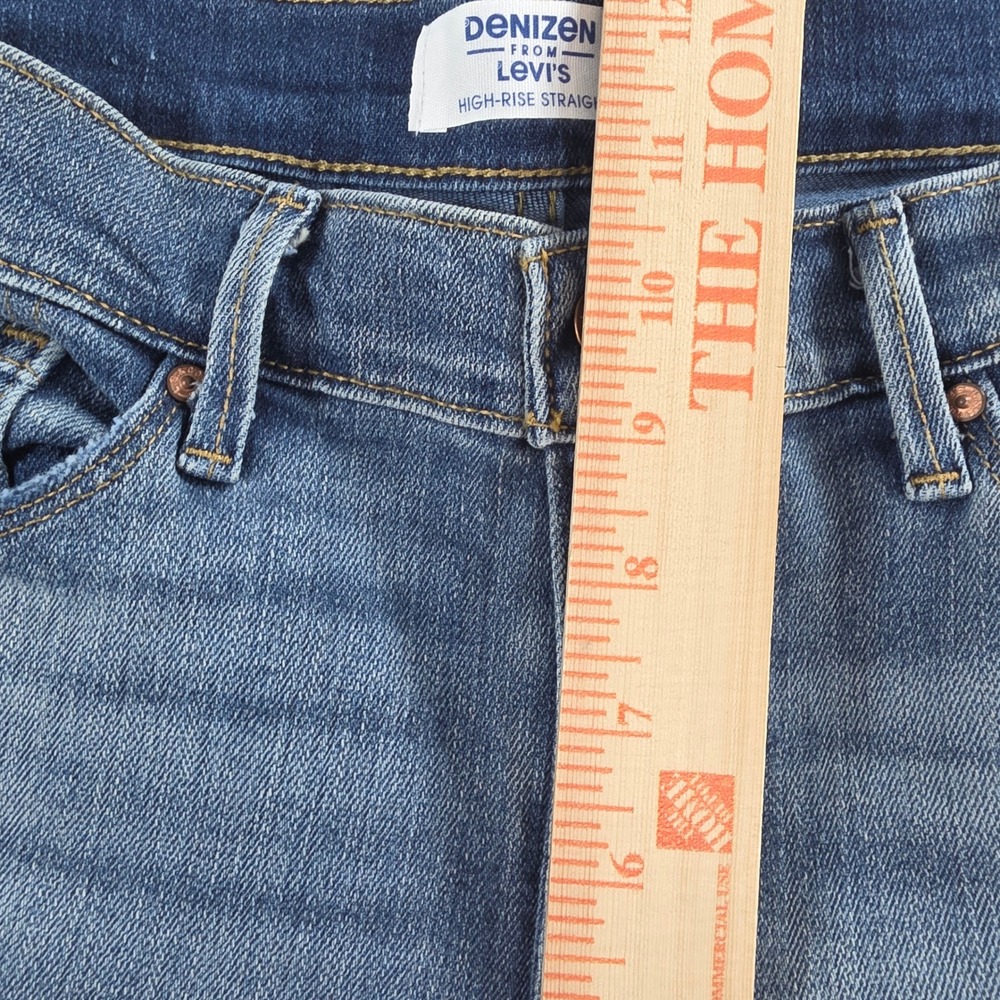 Denizen from Levi's Women 8 Blue Straight Jeans High Rise Stretch Medium Wash - Picture 11 of 11